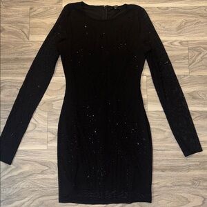 Chic Black Long Sleeve Dress